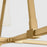 Visual Comfort Studio Perth 4Lt 40" Chandelier, Brass/White Linen