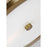 Visual Comfort Studio Geneva 2 Light Flush, Burnished Brass/White