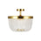 Visual Comfort Studio Summerhill 6 Light Semi Flush, Brass/Clear - CF1076BBS