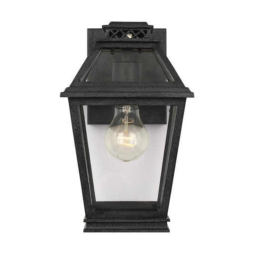 Visual Comfort Studio Falmouth Extra Out Wall Lantern, Zinc/Clear - CO1001DWZ