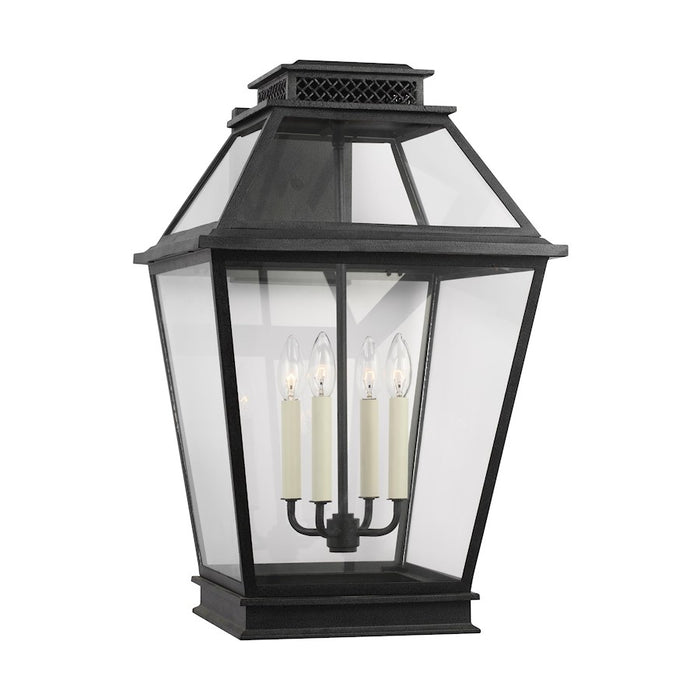 Visual Comfort Studio Falmouth 4-Lt Extra Out Wall Lantern, Zinc- CO1044DWZ