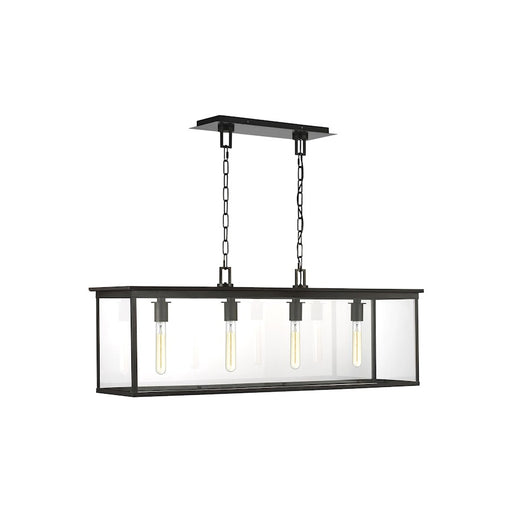 Visual Comfort Studio Freeport 4 Lt Linear Out Chandelier, CP/Clear - CO1214HTCP