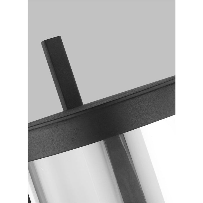 Visual Comfort Studio Eastham 1-Lt XL Wall Lantern, Black/Clear