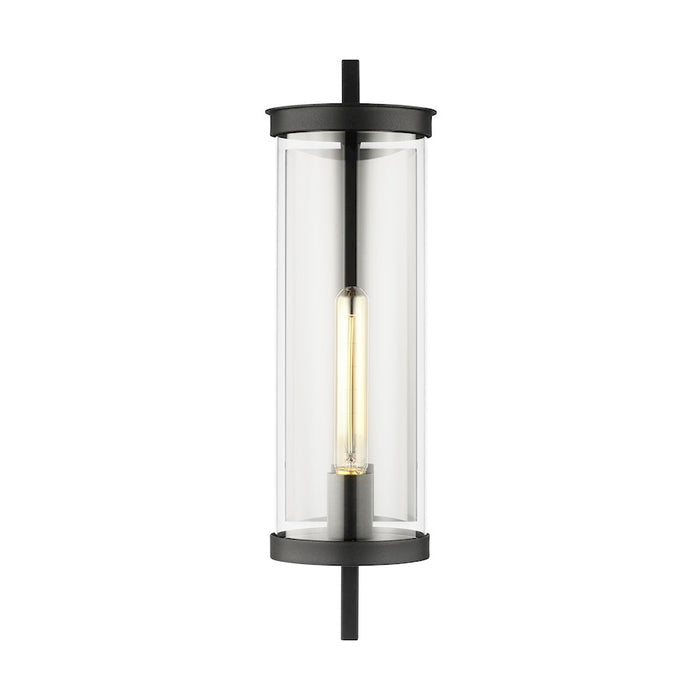 Visual Comfort Studio Eastham 1 Light Med Wall Lantern, Black/Clear - CO1301TXB