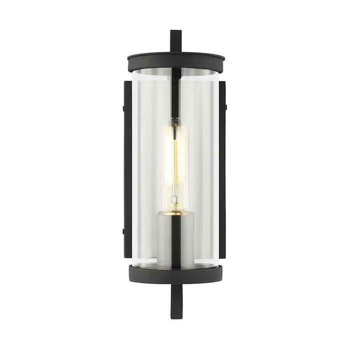 Visual Comfort Studio Eastham 1-Lt Extra SM Wall Lantern, BK/Clear - CO1321TXB