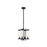 Visual Comfort Studio Eastham 4-Lt Outdoor Chandelier, Black/Clear - CO1334TXB