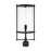 Visual Comfort Studio Eastham 1-Lt Outdoor Post Lantern, Black/Clear - CO1351TXB