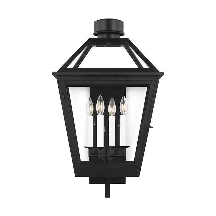 Visual Comfort Studio Hyannis 4-Lt XL Lantern, Black/Clear - CO1364TXB