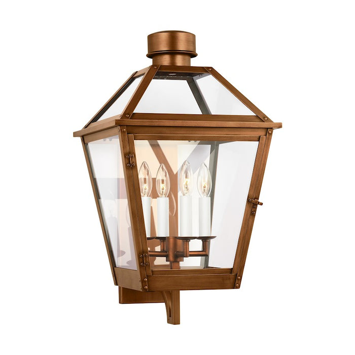 Visual Comfort Studio Hyannis 4-Lt Large Lantern, Copper/Clear