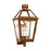 Visual Comfort Studio Hyannis 3 Light Med Wall Lantern, Copper/Clear