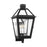 Visual Comfort Studio Hyannis 3 Light Med Wall Lantern, Black/Clear