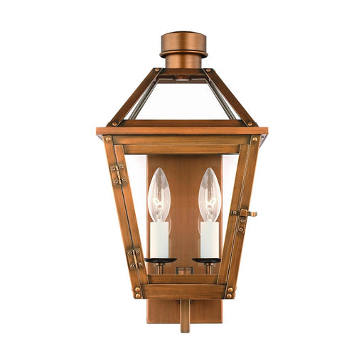 Visual Comfort Studio Hyannis 2-Lt Small Wall Lantern, Copper/Clear - CO1392NCP