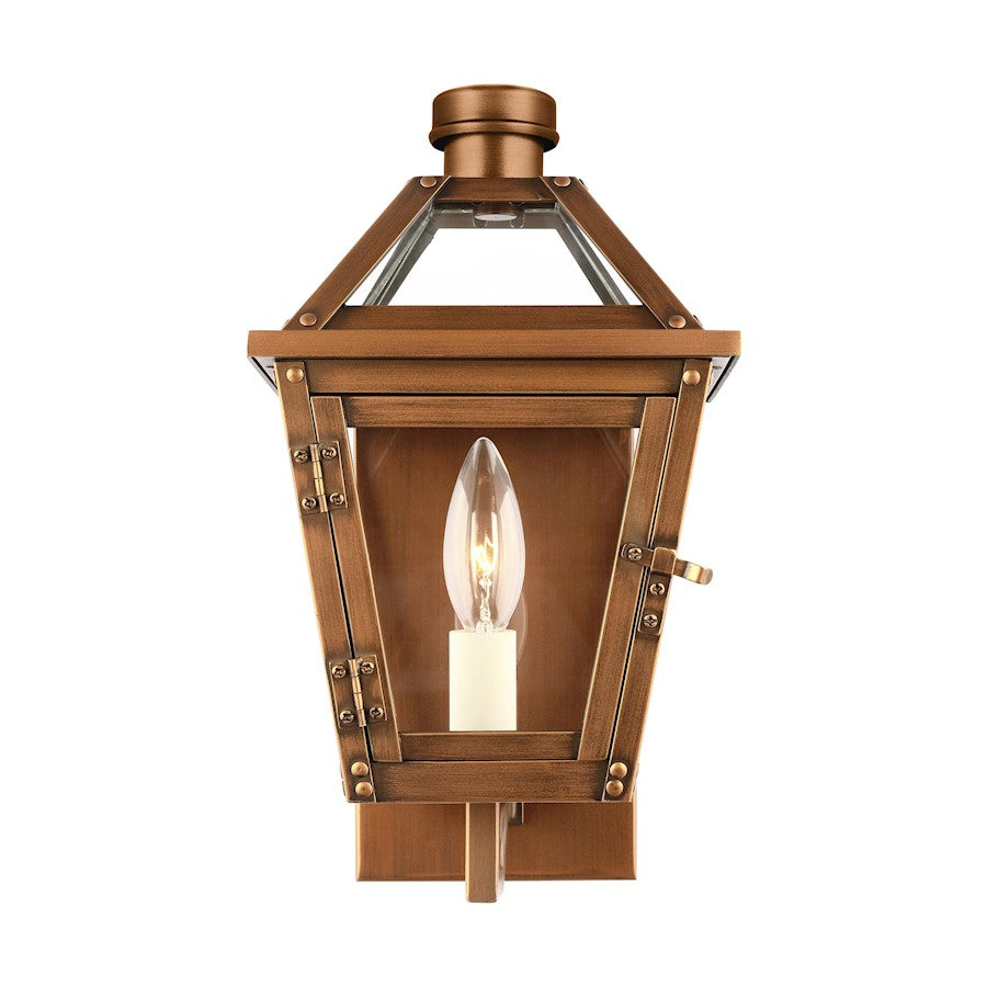 Visual Comfort Studio Hyannis Extra SM Wall Lantern, Copper/Clear - CO1401NCP