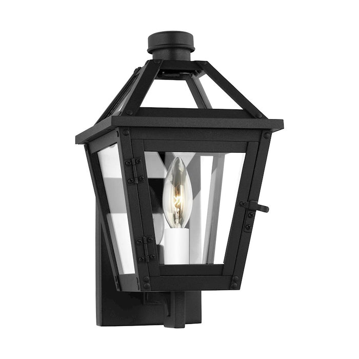 Visual Comfort Studio Hyannis 1-Lt Extra SM Wall Lantern, BK/Clear