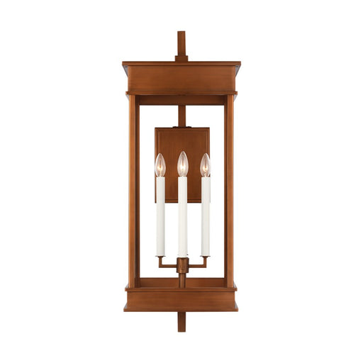 Visual Comfort Studio Cupertino 4Lt 35" Outdoor Wall Lantern, Copper - CO1434NCP