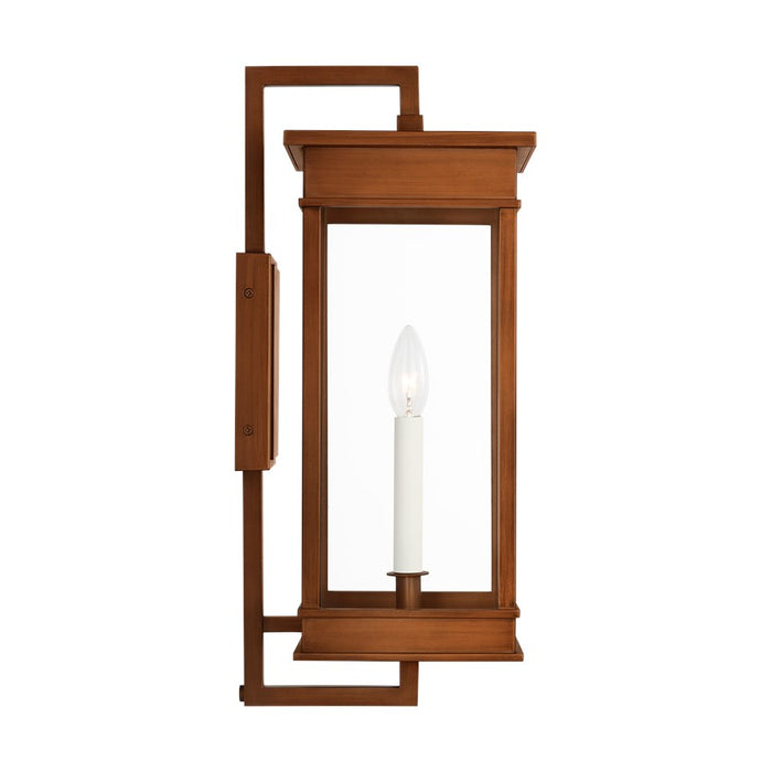 Visual Comfort Studio Cupertino 1Lt 7" Outdoor Wall Lantern, Copper