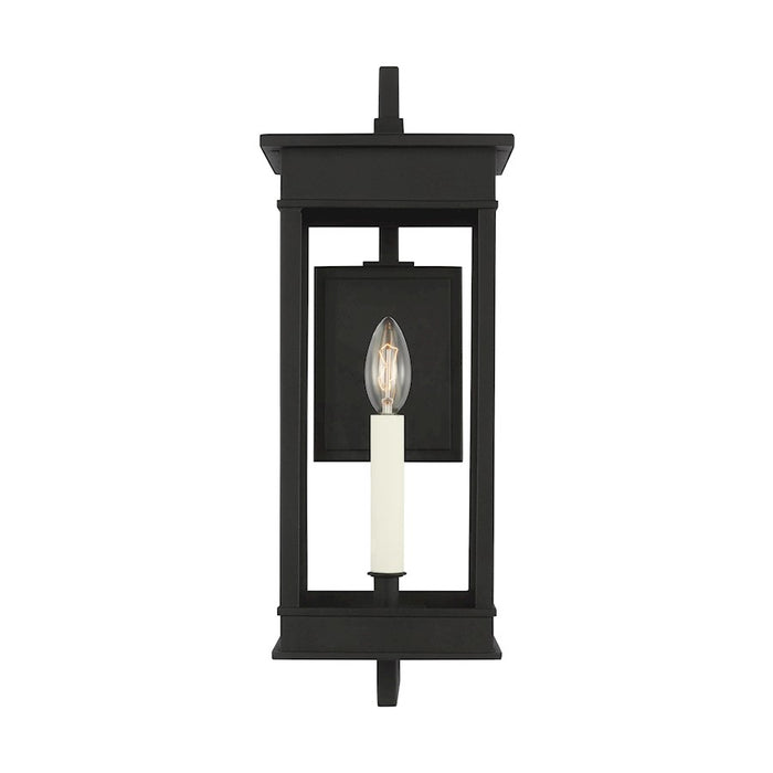 Visual Comfort Studio 1451 Cupertino Bracket Wall Lantern, BK/Clear - CO1451TXB