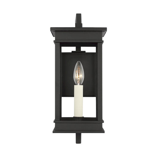 Visual Comfort Studio 1461 Cupertino Bracket Wall Lantern, BK/Clear - CO1461TXB