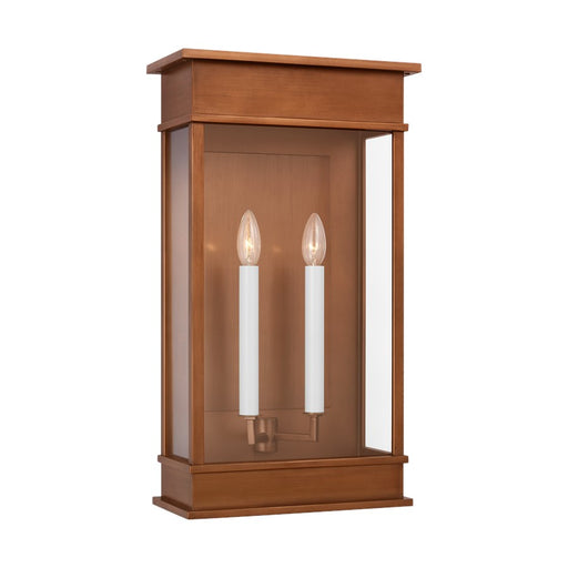 Visual Comfort Studio Cupertino 2Lt 23" Outdoor Wall Lantern, Copper