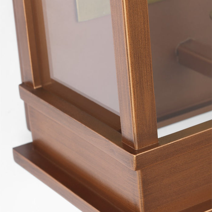 Visual Comfort Studio Cupertino 1Lt 9" Outdoor Wall Lantern, Copper