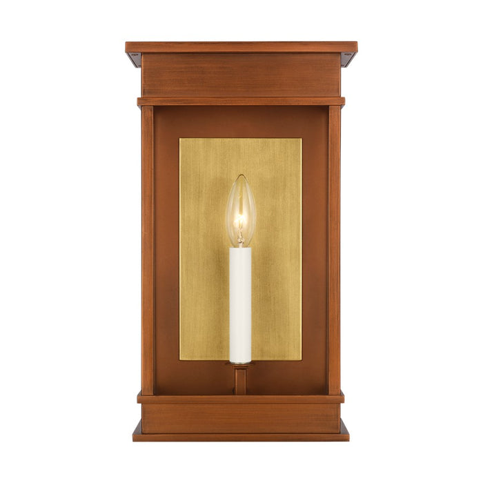 Visual Comfort Studio Cupertino 1Lt 9" Outdoor Wall Lantern, Copper