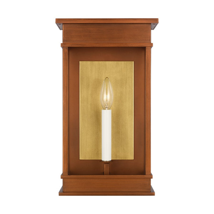 Visual Comfort Studio Cupertino 1Lt 9" Outdoor Wall Lantern, Copper