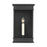 Visual Comfort Studio Cupertino 1-Lt Med Wall Lantern, Black/Clear - CO1491TXB