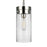 Visual Comfort Studio Garrett 1-Lt Med Cylinder Pendant, Nickel/Clear