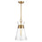 Visual Comfort Studio Atlantic 1-Lt Narrow Pendant, Burnished/Clear - CP1021BBS