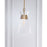 Visual Comfort Studio Atlantic 1-Lt Narrow Pendant, Burnished/Clear