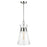 Visual Comfort Studio Atlantic 1-Lt Narrow Pendant, Pol Nickel/Clear - CP1021PN