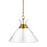 Visual Comfort Studio Atlantic 1-Lt Wide Pendant, Burnished/Clear