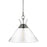 Visual Comfort Studio Atlantic 1-Lt Wide Pendant, Pol Nickel/Clear