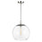 Visual Comfort Studio Atlantic 1-Lt Round Pendant, Pol Nickel/Clear - CP1041PN