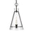 Visual Comfort Studio Keystone 1 Light Med Pendant, Iron/Clear