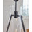 Visual Comfort Studio Keystone 1 Light Med Pendant, Iron/Clear