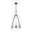 Visual Comfort Studio Keystone 1 Light Large Pendant, Aged Iron/Clear - CP1091AI