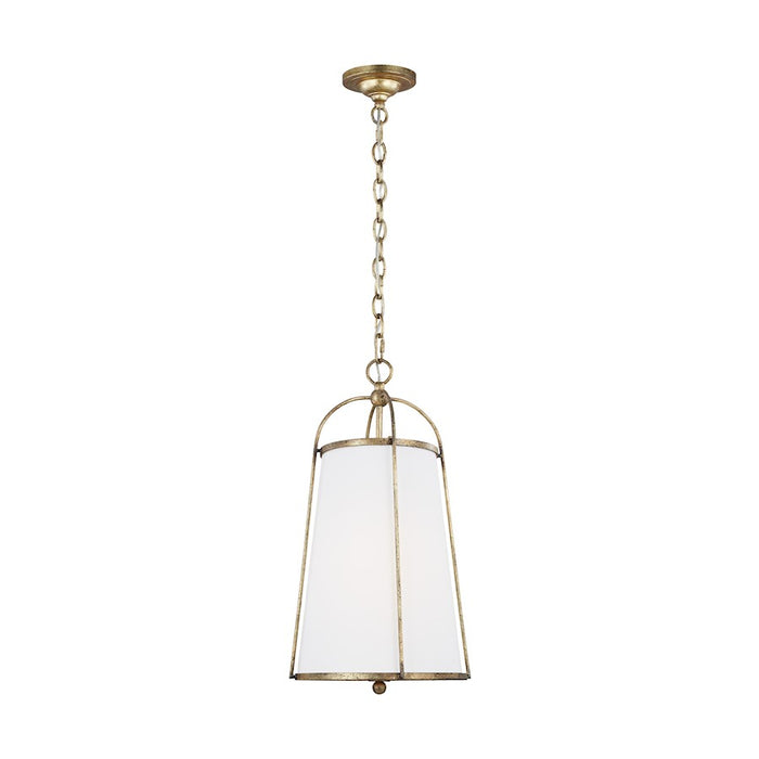 Visual Comfort Studio Stonington 1-Lt Hanging Shade, Ant Gild/White - CP1101ADB