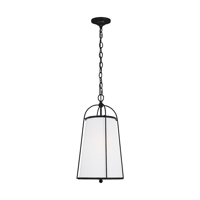 Visual Comfort Studio Stonington 1-Lt SM Hanging Shade, Steel/White - CP1101SMS
