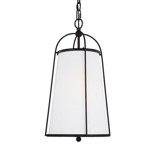 Visual Comfort Studio Stonington 1-Lt SM Hanging Shade, Steel/White