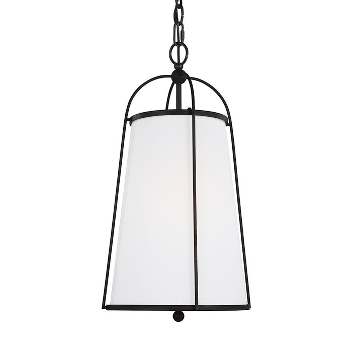Visual Comfort Studio Stonington 1-Lt SM Hanging Shade, Steel/White