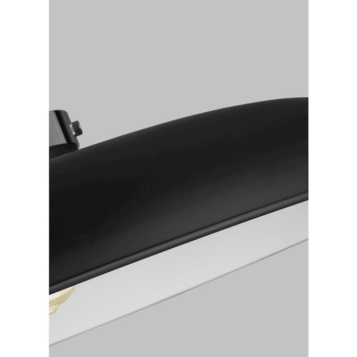 Visual Comfort Studio Wellfleet 1-Lt Large Wide Pendant, BK/Nickel