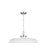 Visual Comfort Studio Wellfleet 1-Lt Large Wide Pendant, WH/Nickel - CP1111MWTPN