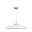 Visual Comfort Studio Wellfleet 1-Lt Large Wide Pendant, WH/Nickel