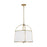 Visual Comfort Studio Stonington 2-Lt Hanging Shade, Ant Gild/White - CP1112ADB