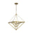 Visual Comfort Studio Carat 1 Light Medium Pendant, Burnished Brass