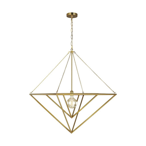 Visual Comfort Studio Carat 1 Light Large Pendant, Burnished Brass - CP1151BBS