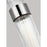 Visual Comfort Studio Geneva 1-Lt Med Pendant, Pol Nickel/Clear