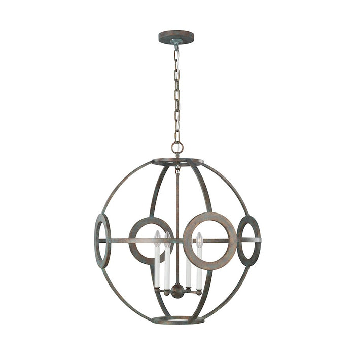 Visual Comfort Studio Green Park 4 Light Large Pendant, Iron Port - CP1204IP