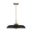 Visual Comfort Studio Wellfleet 1-Lt Med Wide Pendant, BK/BS - CP1231MBKBBS